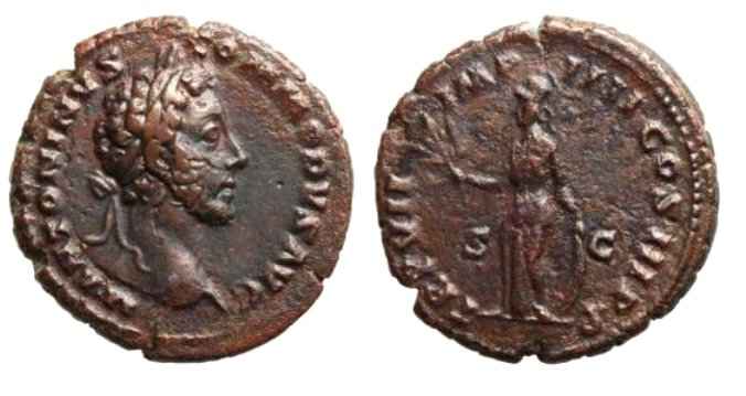 181 AD Commodus Dupondius High Grade Rare Condition