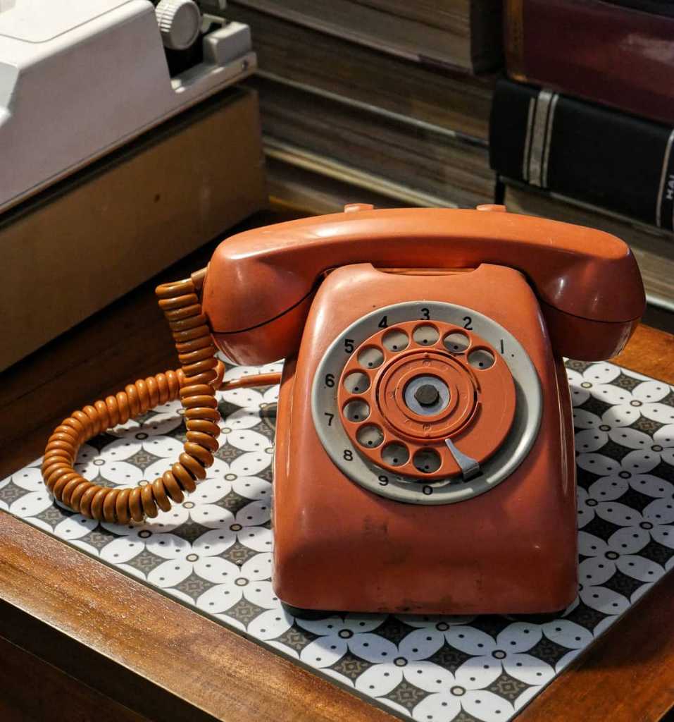 Rotary Dial Phone NEC Japan 80s Kondisi belum ditest