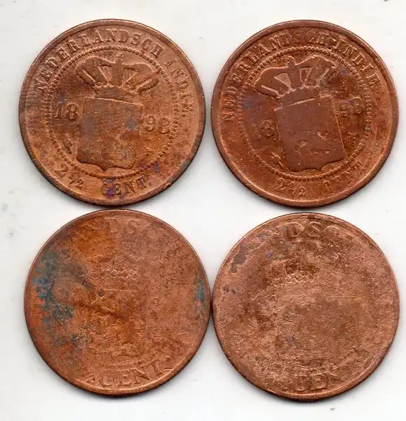 A1204 Lot 4 Keping Benggol 2 Setengah Cent Cocok Untuk Kerokan Kondisi Sesuai Gambar