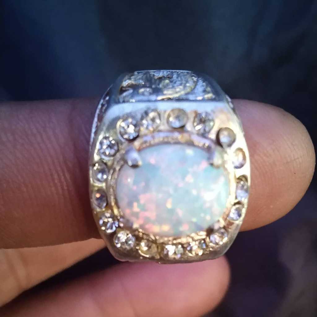 Batu kalimaya ring perak