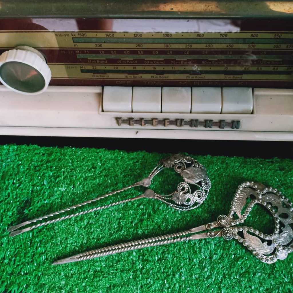 Tusuk konde jadul Bahan tembaga lapis perak