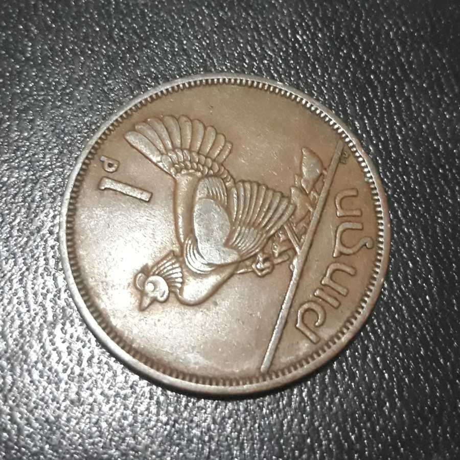 Irlandia ( Ireland Rep. ) - 1 Penny 1950 : Koin / Asing / Kuno