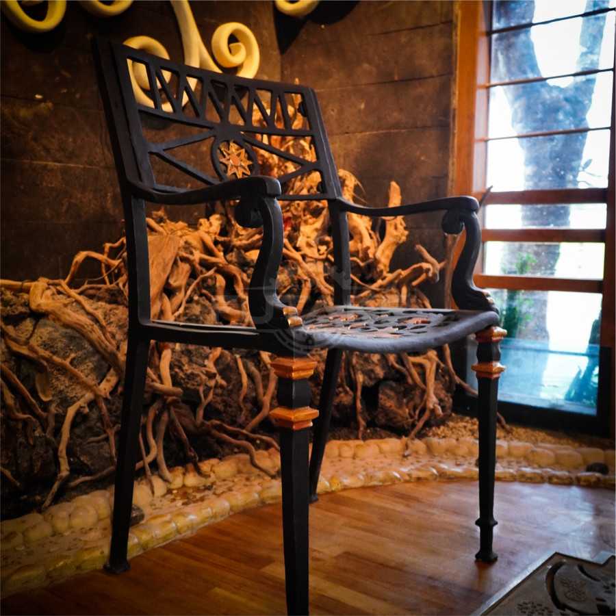 PROMO KURSI MURAH KUAT - KURSI TAMAN MOTIF BINTANG - KURSI TERAS KUAT