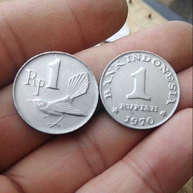 Per 1 keping 1 rupiah 1970 bekas sudah dibersihkan siap pakai Mahar Ready