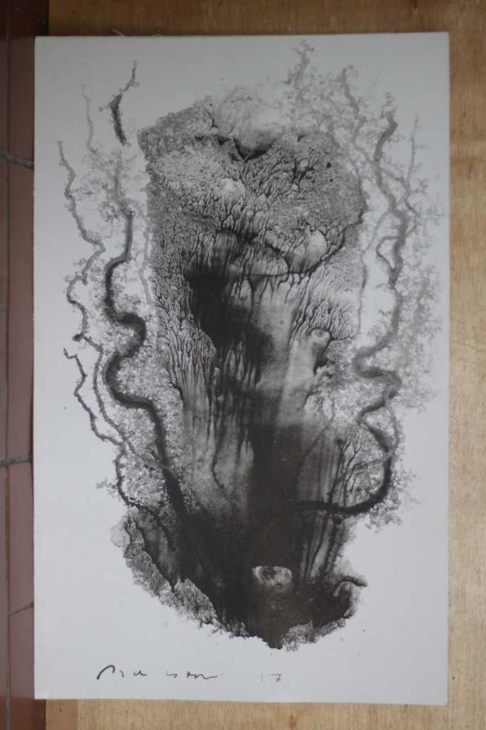 Lukisan tinta diatas kertas ( Dari Kedalaman 2 )