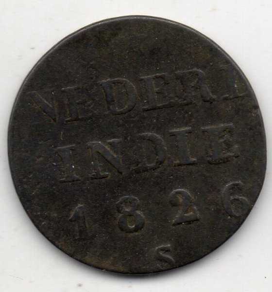 A1377 Nederlands Indies Seperempar Stuiver Tahun 1826 Bekas Sesuai Gambar