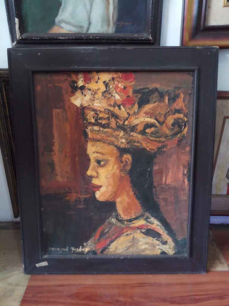 LUKISAN WAJAH GADIS BALI