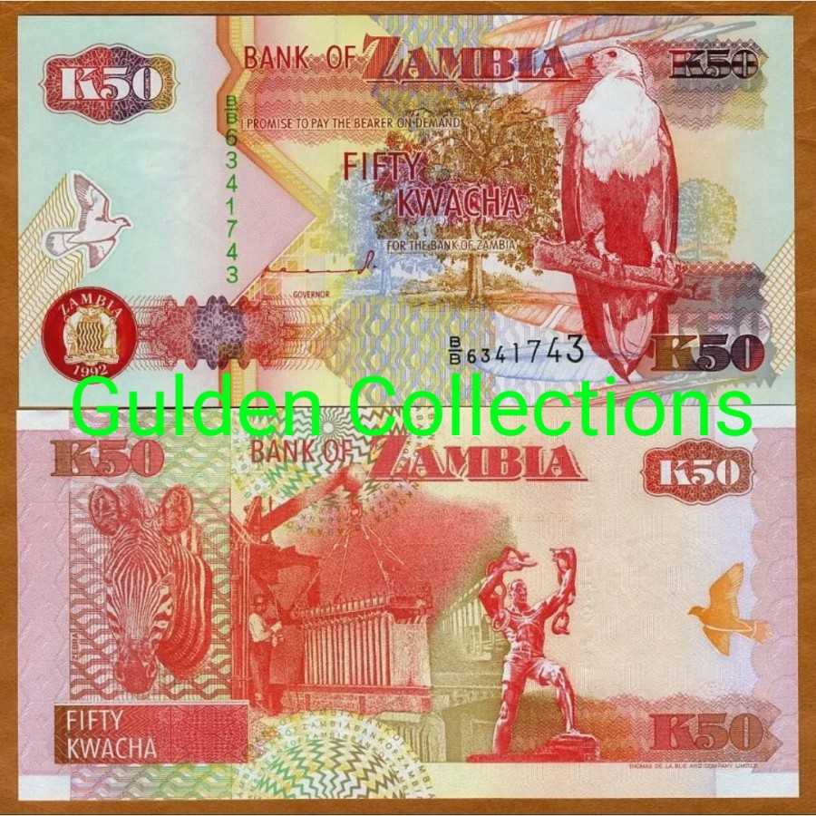 Zambia 50 Kwacha k50 UNC