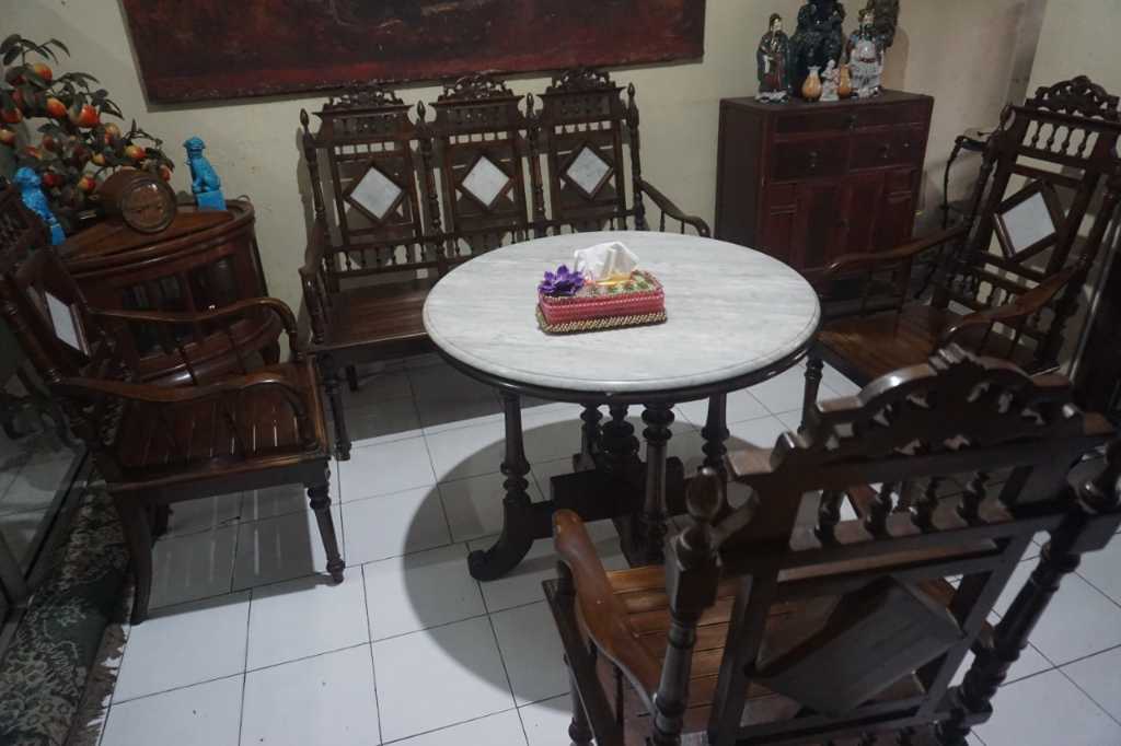 1 Set Meja Kursi Kanjengan Marmer