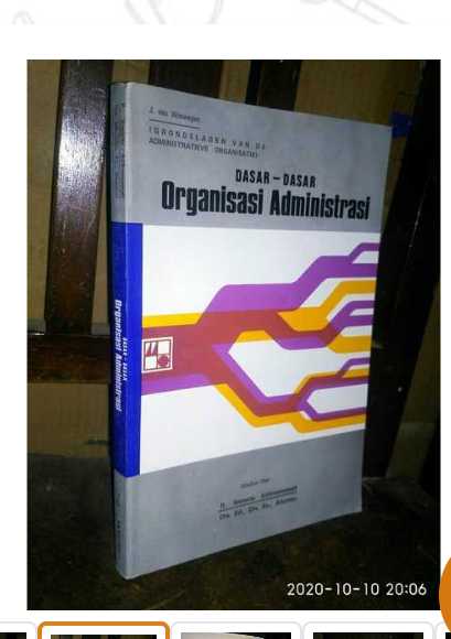 Buku DASAR DASAR ORGANISASI ADMINISTRASI - By R. Soemita Adikoesoemah - Penerbit Tarsito Bandung - Tahun 1978