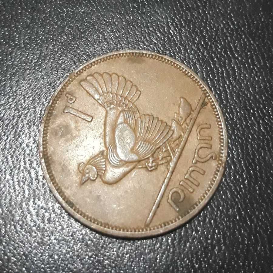 Irlandia ( Ireland Rep. ) - 1 Penny 1964 : Koin / Asing / Kuno