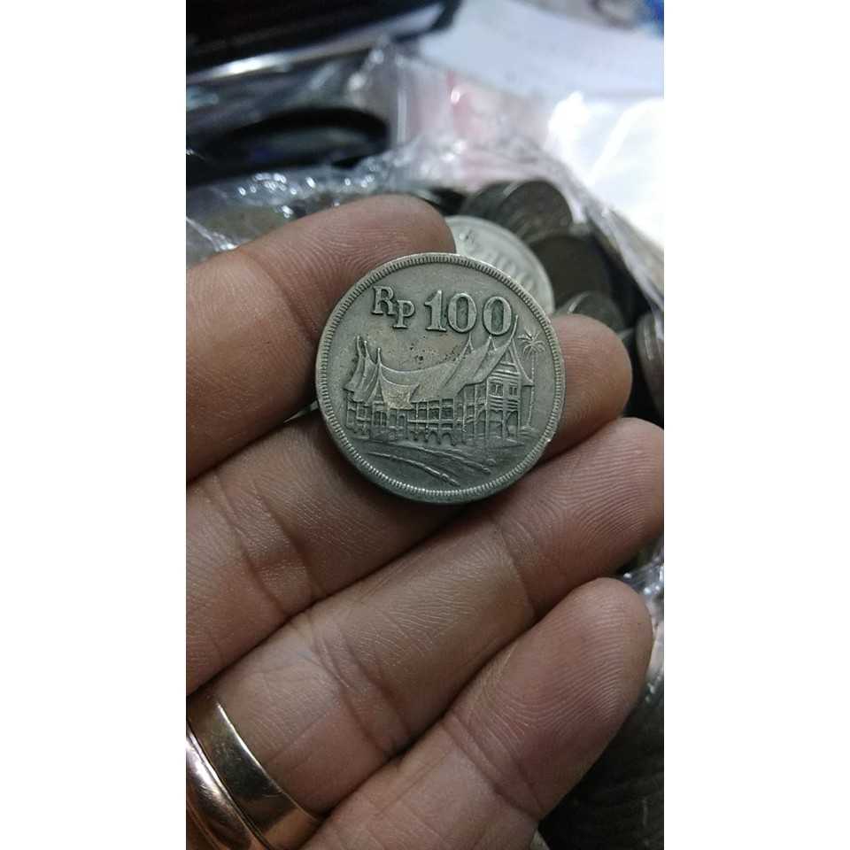 A1543 Per 1 Keping 100 Rupiah Tebal tahun 1973 Bekas Pakai