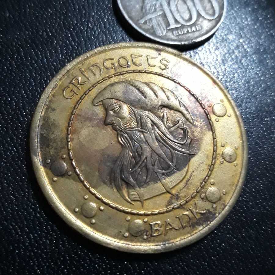 Token / Koin / Souvenir - 1 Unum Galleon Gringotts Bank Harry Potter