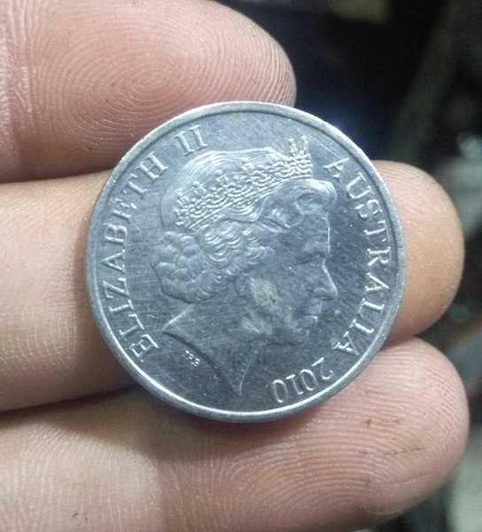 A 1903 Koin Kuno Elizabeth 2 10 Cent Australia Tahun 2010 Bekas Pakai Kondisi Sesuai Gambar