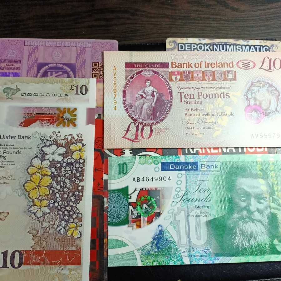 3 Variasi Uang Asing Ireland UNC