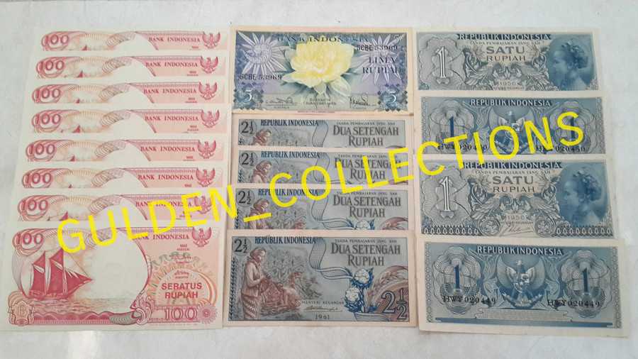 Paket uang kuno 819 rupiah kertas mahar pernikahan