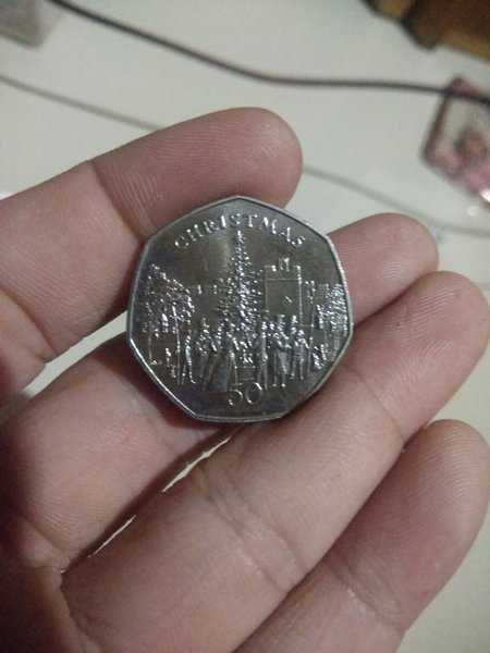 A1101 Isle Of Man 50 cent commemorative UNC Lustre 1982 sesuai foto