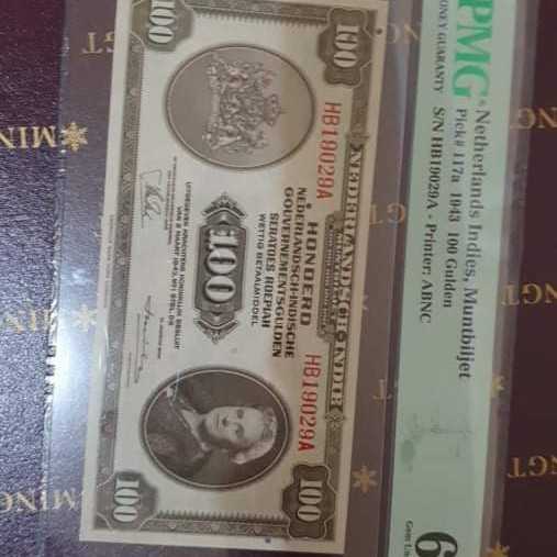 nederland indies nica 100 Pmg 65 epq