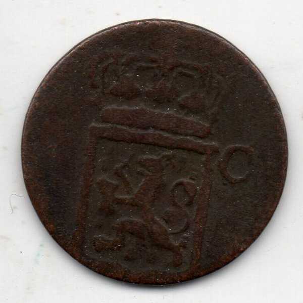 A1398 Nederlands Indies 1 Cent Tahun 1838 Bekas Pakai Sesuai Gambar