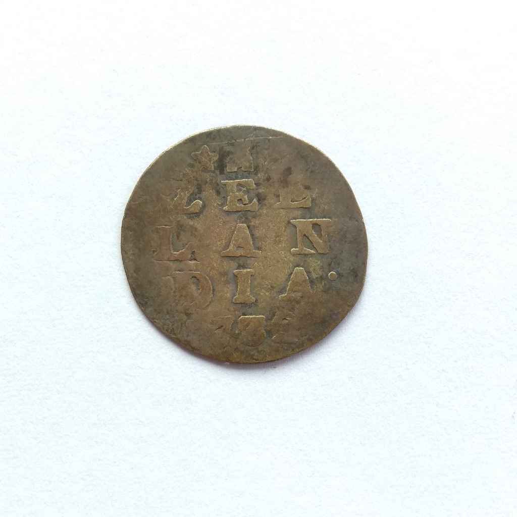 Koin Perak Kuno  2 Stuiver 1732 Zeeland Silver Netherlands Jaman VOC k123