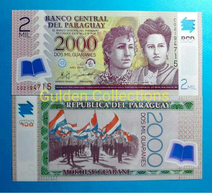 Uang Kuno Uang Asing 2000 paraguay polymer unc