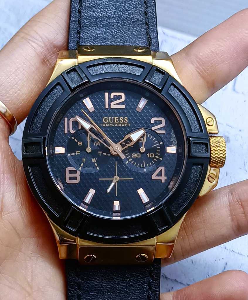 Jam GUESS RIGOR - Chrono Day Date - Seri W0040G5