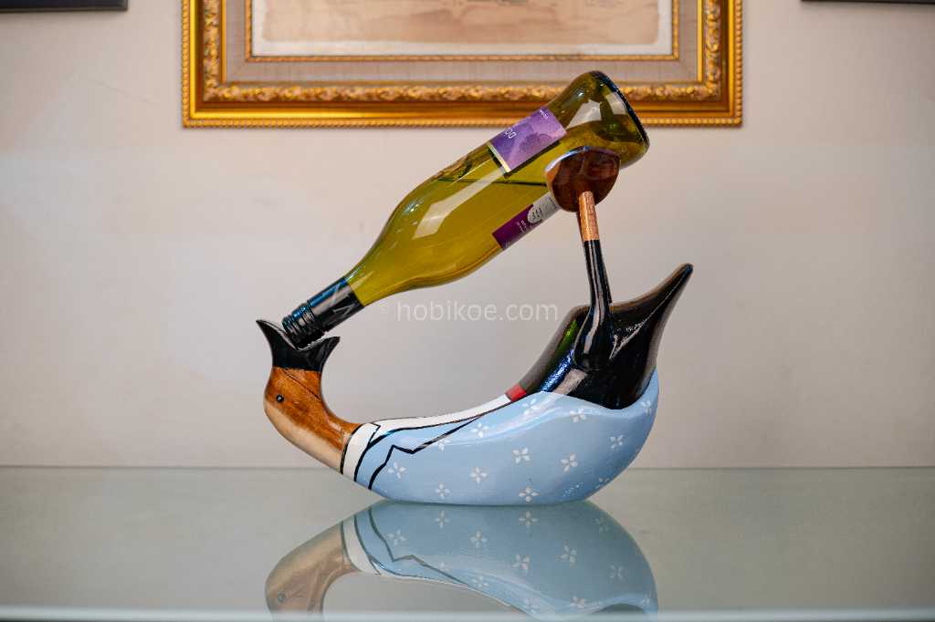 Tempat Botol Bebek Akar Bambu / Drinking Duck Bottle Holder