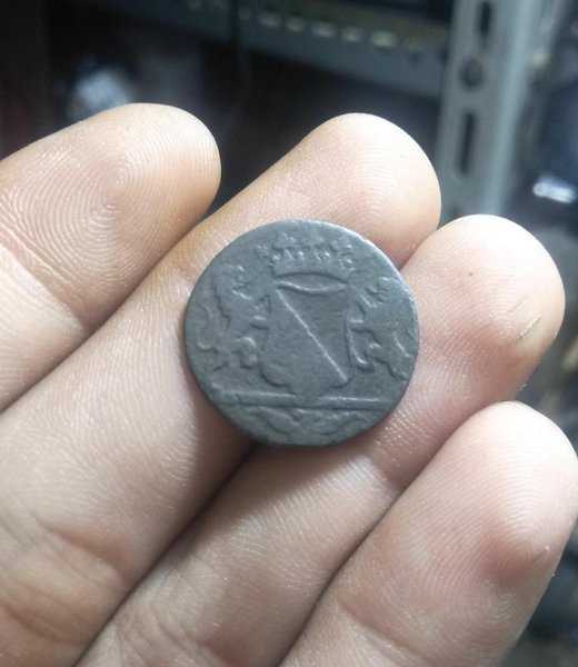 A 2108 Koin Kuno Voc Ultrech 1 Doit Tahun 1790 Bekas Pakai Kondisi Sesuai Gambar