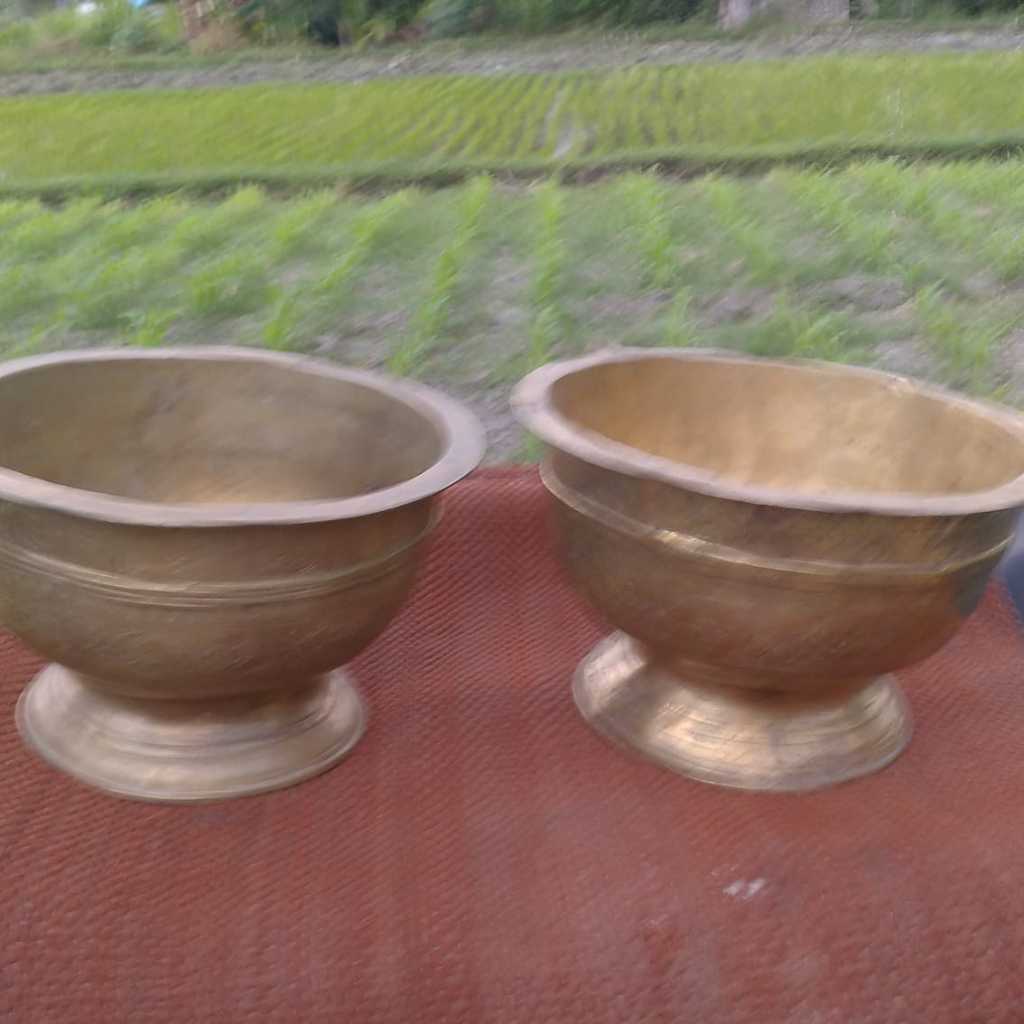 Bokor jawa 25 cm bahan kuningan