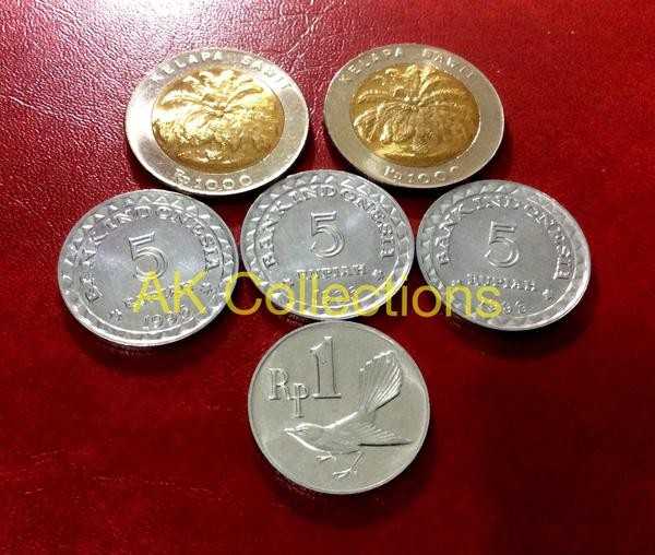 Paket Uang kuno koin 2016 untuk mahar pernikahan 1000x2 5x3 1x1