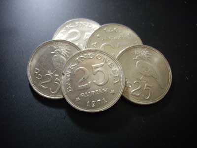 Uang Kuno 25 Rupiah Koin Burung Untuk Mahar Pernikahan