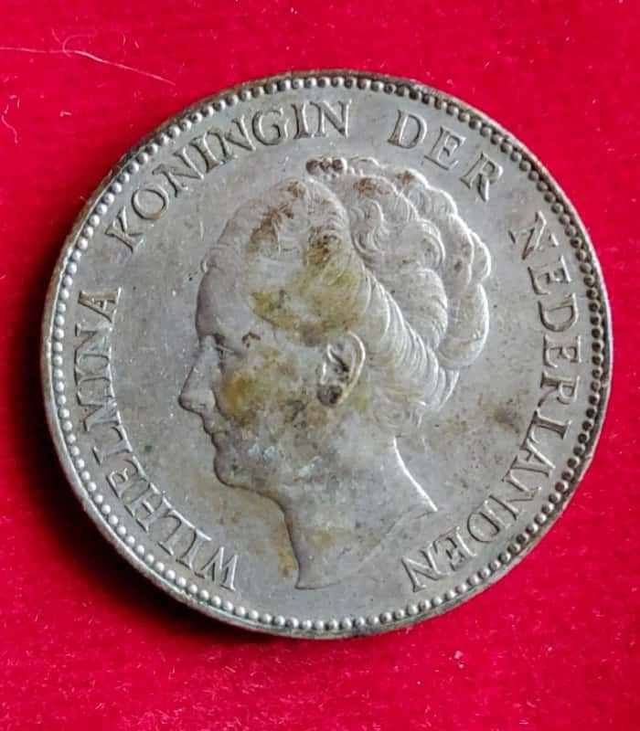 Koin Belanda Silver, Koin Ratu Wilhelmina 1 G 1931 WILHELMINA KONINGIN DER NEDERLANDEN (KN 0002)
