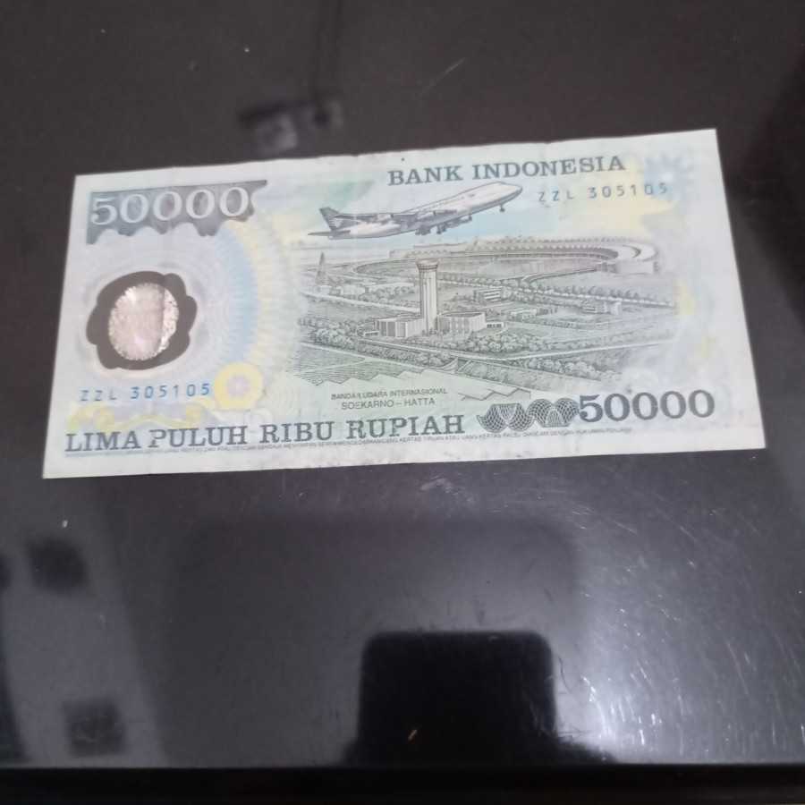uang kuno 50000 soeharto polymer beredar