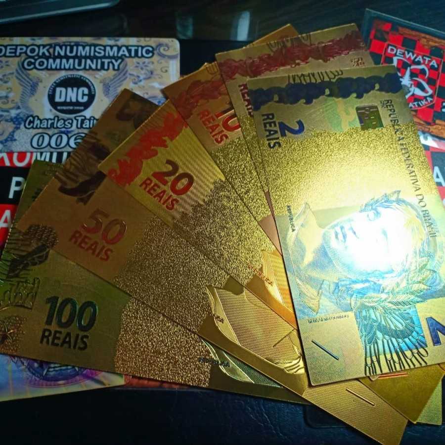 Gold plate set Brazil