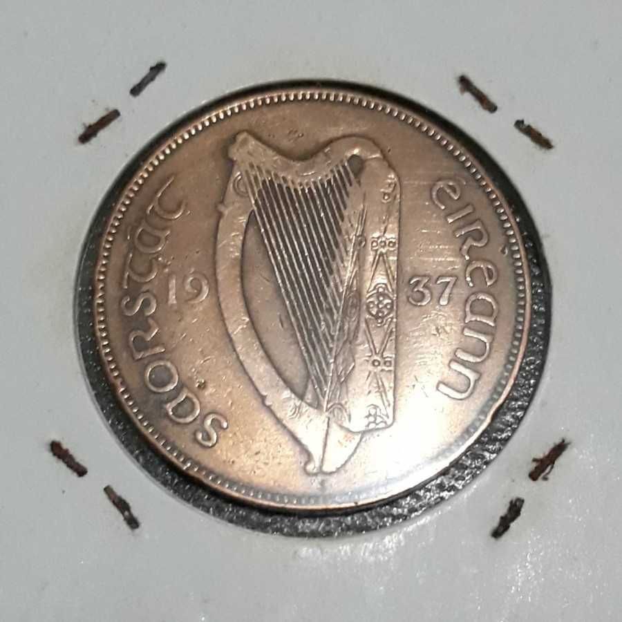 Irlandia ( Irish Free State ) - 1 Penny 1937 : Koin / Asing / Kuno