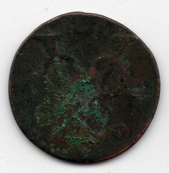 A1408 VOC Duit Provinsi Holland Tahun 1790 Bekas Sesuai Gambar