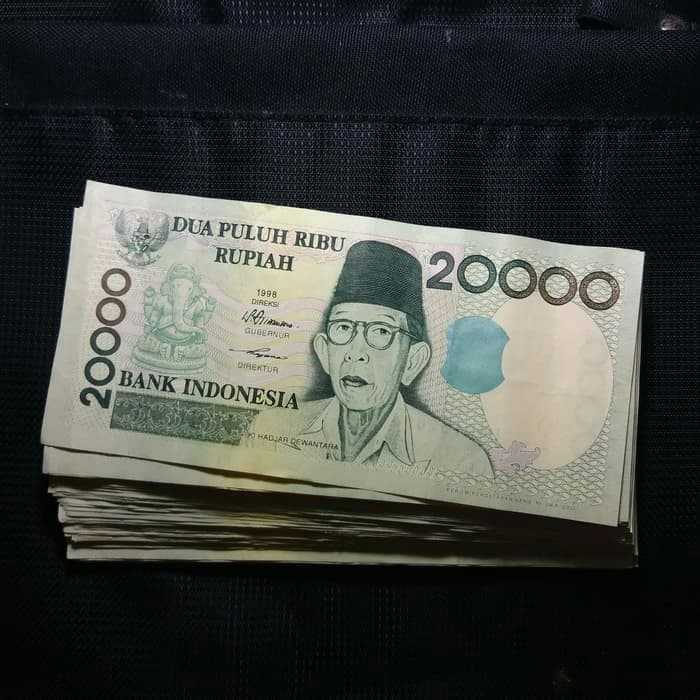 uang kuno Ki Hajar Dewantara pecahan 20000 kondisi VF