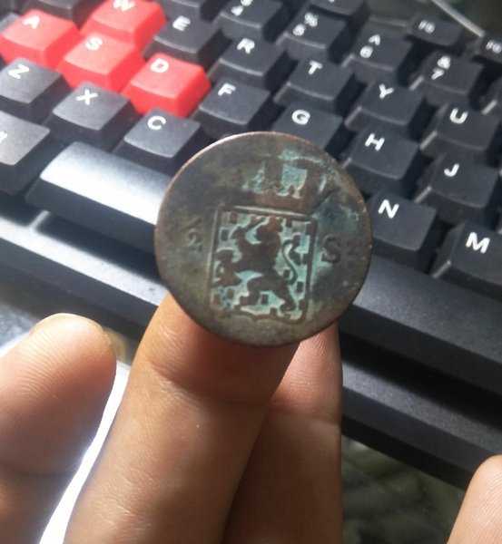 A 1728 Koin Nederland Indie 2 Stuiver Tahun 1825 Kondisi Sesuai Dengan Gambar