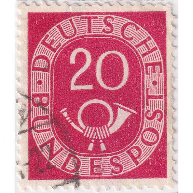 Prangko Germany 1951 - New Daily Stamp 20Pfg Used