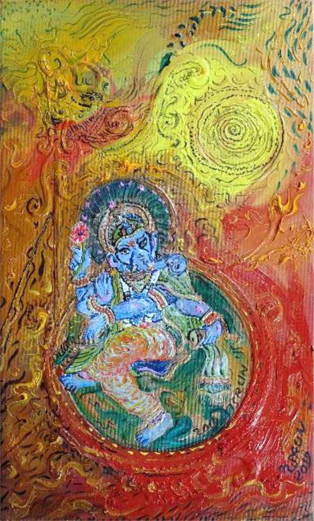 Lukisan Karya Nasirun #3 Carangan 2019 on Canvas [A022]