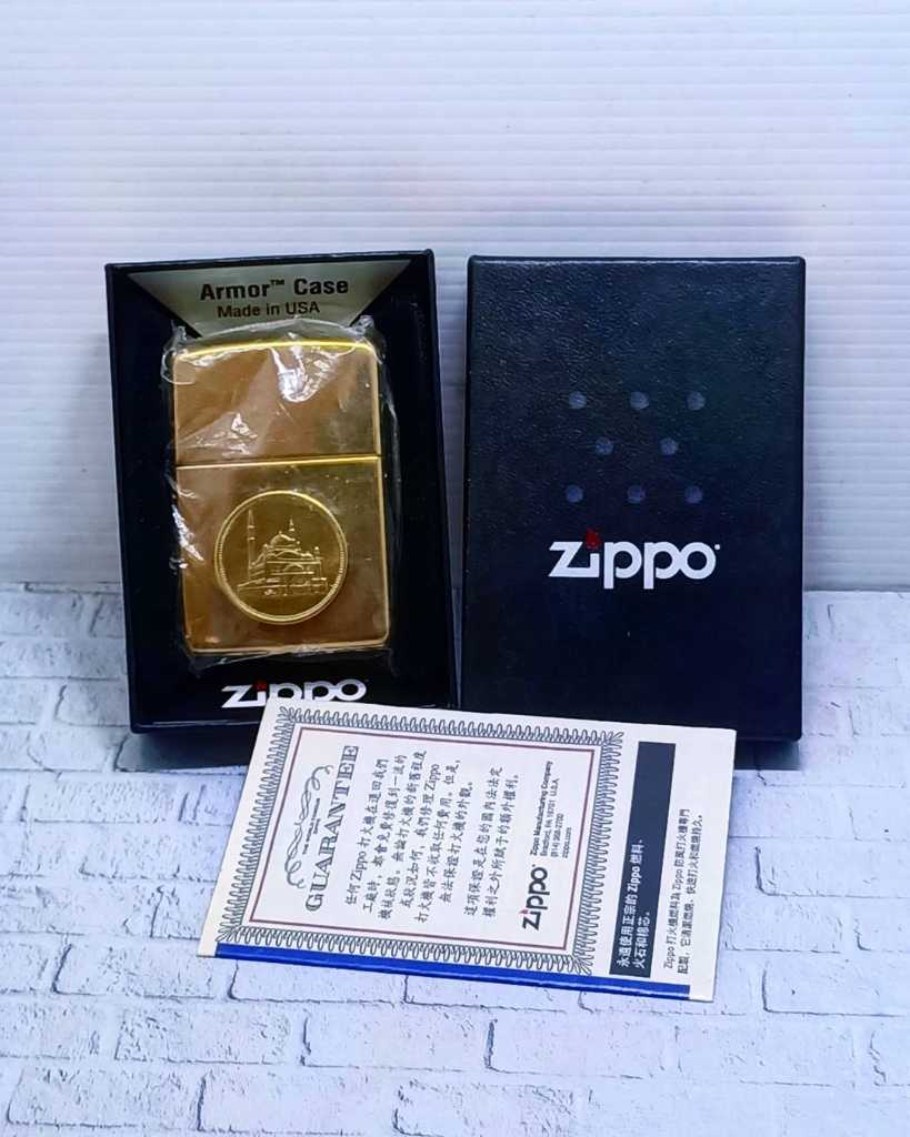 ZIPPO Armor Heavy - spesial emblem langka - Made in USA