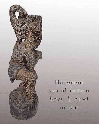 Patung Kayu Hanoman