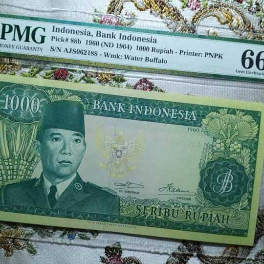 1960 SUKARNO 1000 Pmg 66 epq