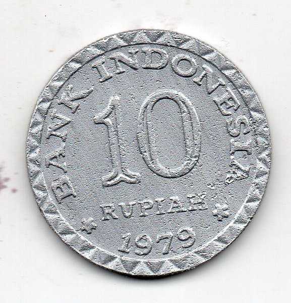 Koin Kuno 10 Rupiah 1979 Sudah Dibersihkan Siap pakai Mahar Mas Kawin Asli Ready