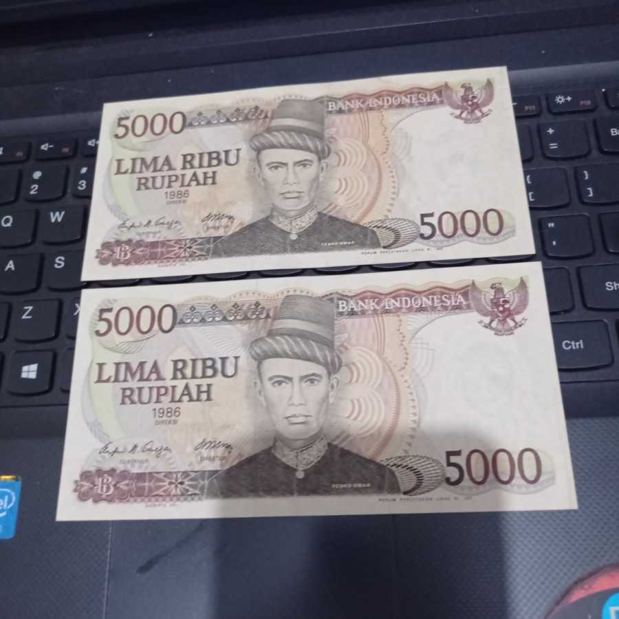 uang kuno 5000 teuku umar XF-VF