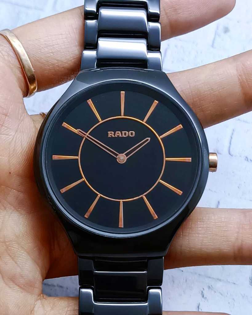 Jam RADO True Thinline - Ceramic Black Dial - Seri 140. 0741. 3 - Swiss Made