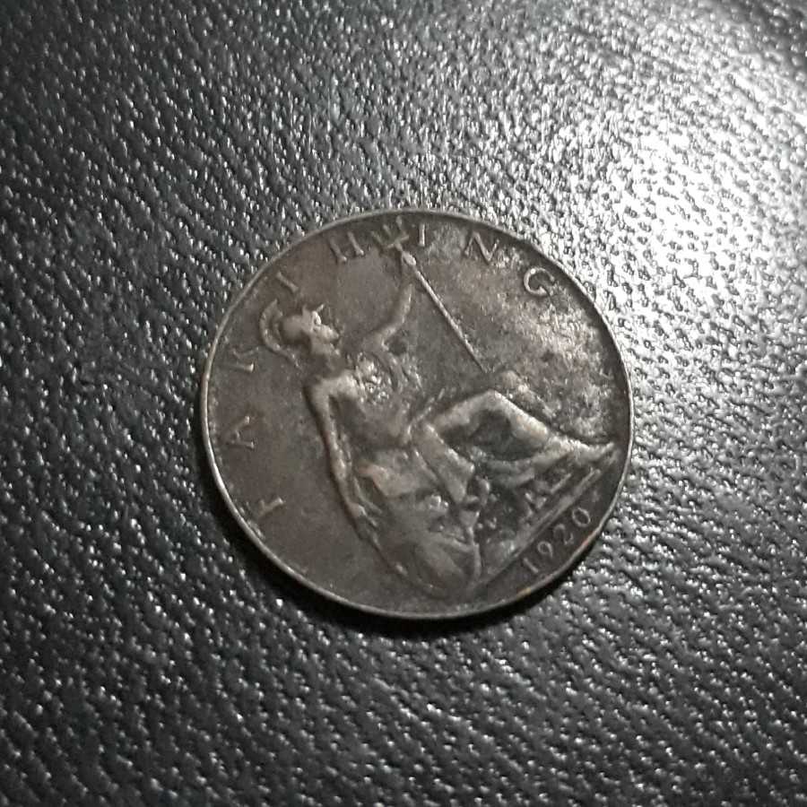 Britania Raya ( Great Britain ) - Farthing 1920 : Koin / Asing / Kuno