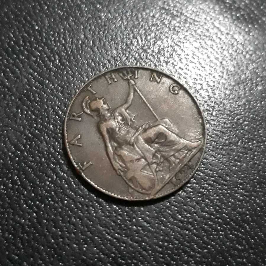 Britania Raya ( Great Britain ) - Farthing 1924 : Koin / Asing / Kuno