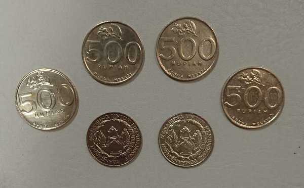 A004 Set Koin Total Rp 2020 Untuk Mahar Mas Kawin Bekas Pakai Sudah Dibersihkan