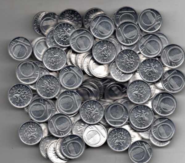 A 2018 Per 1 Keping Koin Pecahan 10 H Republika Ceska Tahun 2001 Semi Lustre Kondisi Sesuai Gambar